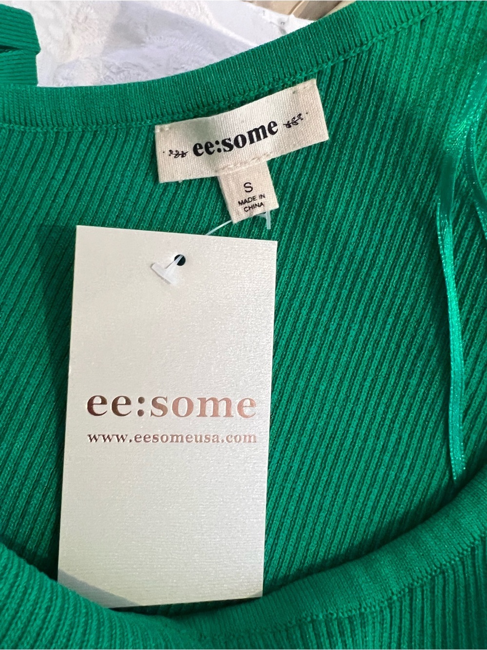 Green One-Shoulder Ruffle Knit Top - Picture 11 of 12